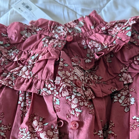 Janie and Jack Pink Floral Ruffle Dress - Picture 5 of 5